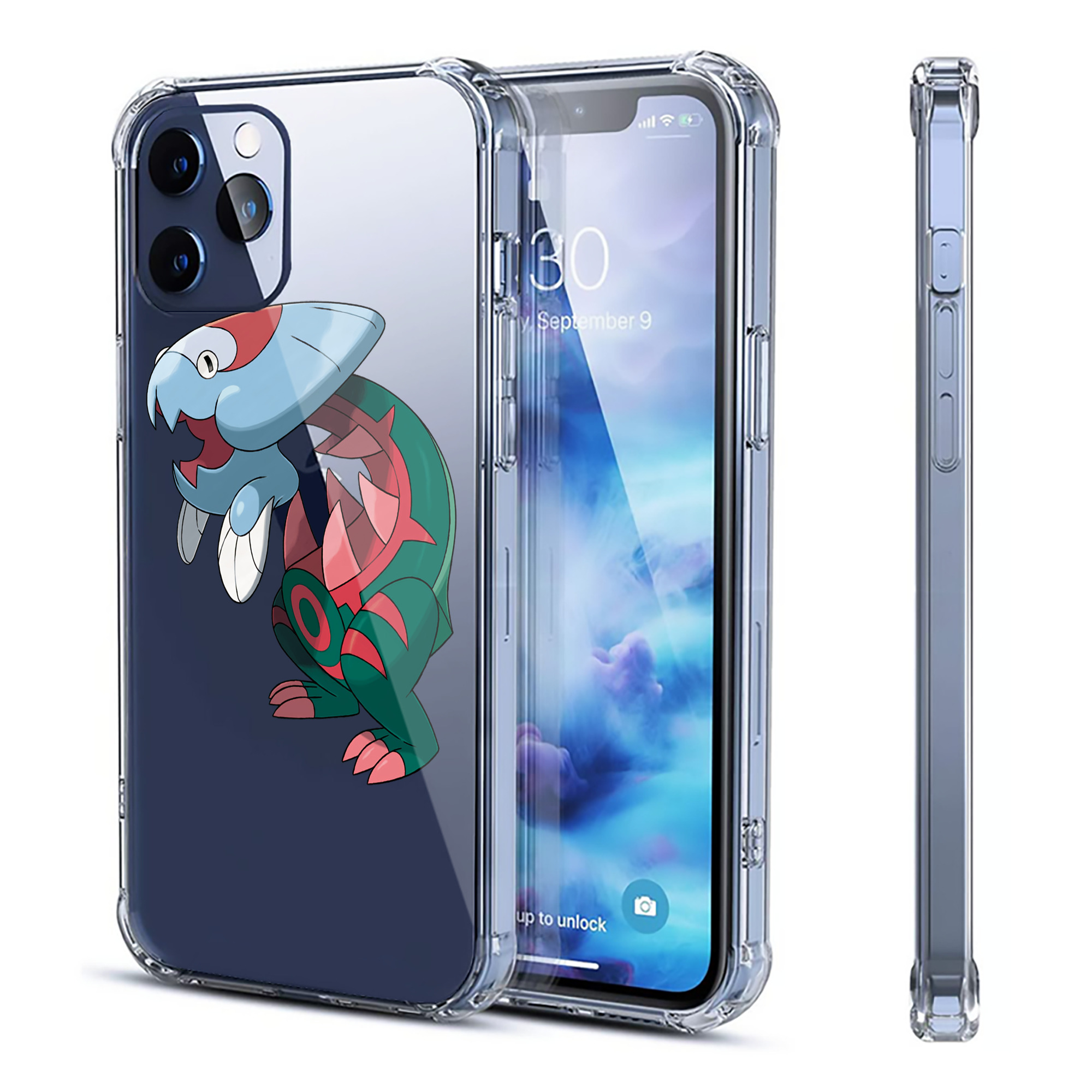 （画像用） ポケットモンスター Pokémon 【iPhone 12シリーズ対応】透明スマホケース（クリアソフトケース）